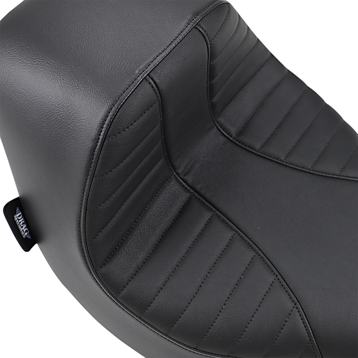 DRAG SPECIALTIES EZ-Solo Seat - Scorpion Stitch - Vinyl - FLFB/S '18-'22 ACT EZ-ON MOUNT STYLE 0802-1185