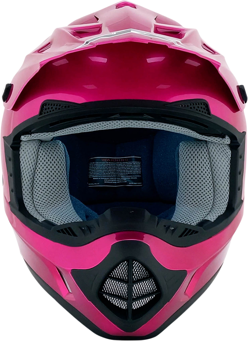 AFX FX-17Y Motorcycle Helmet - Fuchsia - Small 0111-0946