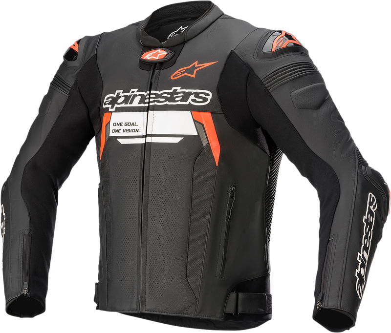 ALPINESTARS Missile Ignition v2 Leather Jacket - Black/Red/White - US 38 / EU 48 3100222-1030-48