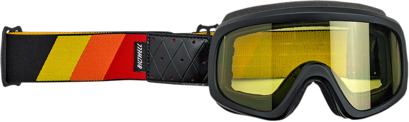 BILTWELL Overland 2.0 Goggles - Tri-Stripe - Orange/Red/Yellow 2111-5103-001