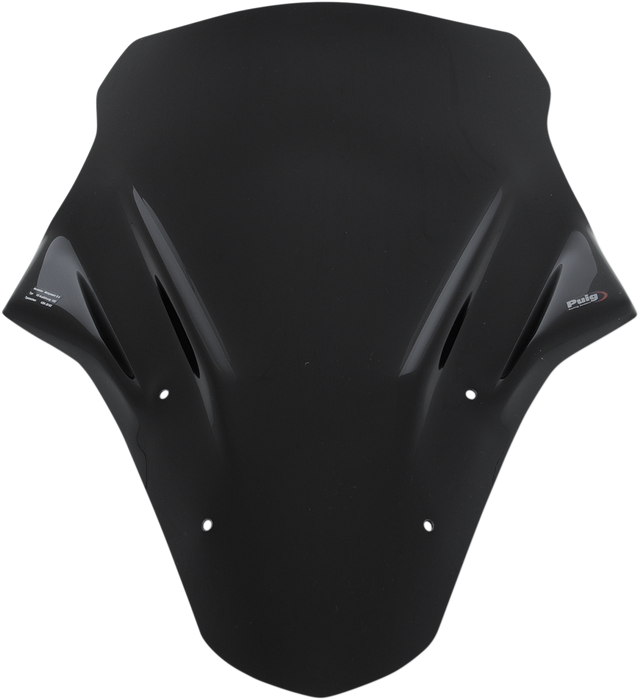 PUIG HI-TECH PARTS Race Windscreen - Black - Ninja 650 5998N