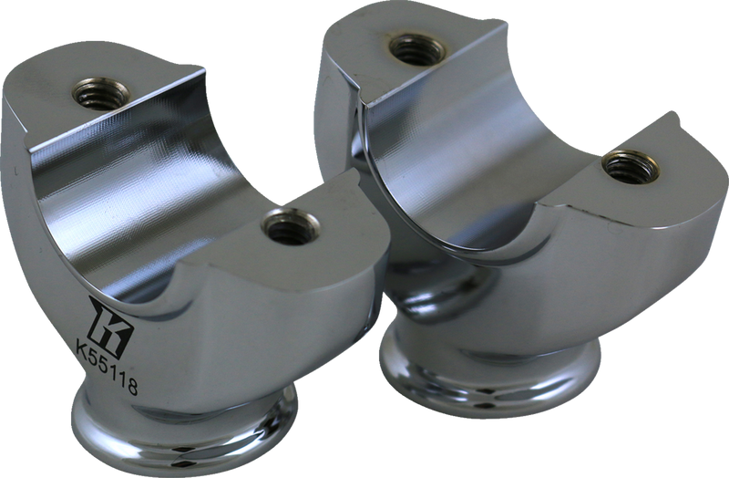 KODLIN MOTORCYCLE Risers - Lower - Chrome K55118