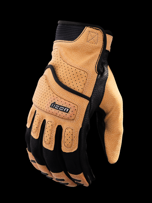 ICON Women's Superduty3™ Motorcycle Gloves - Tan - XS 3302-0924
