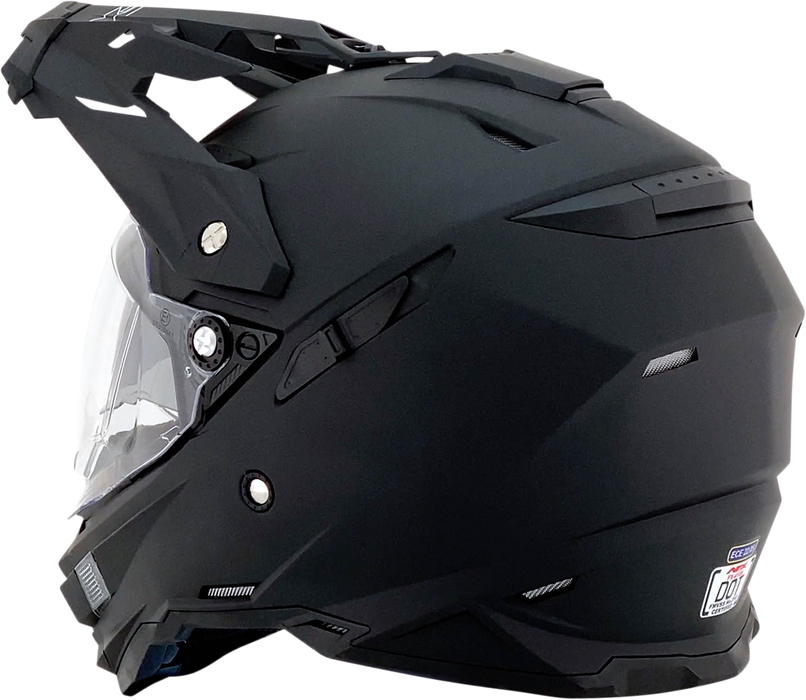 AFX FX-41DS Motorcycle Helmet - Matte Black - Medium 0110-3738