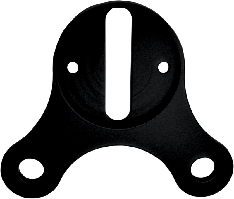 DRAG SPECIALTIES Flat Mini Gauge Mount - Flat Black - For 2.4" Diameter 2210-0267