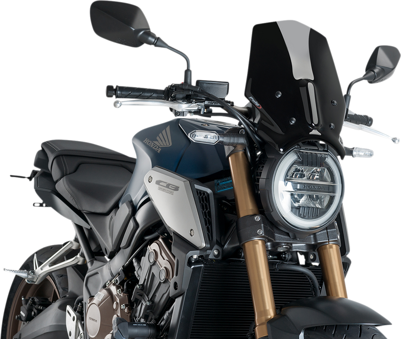 PUIG HI-TECH PARTS New Generation Windscreen - Black - CB1000R 9748N