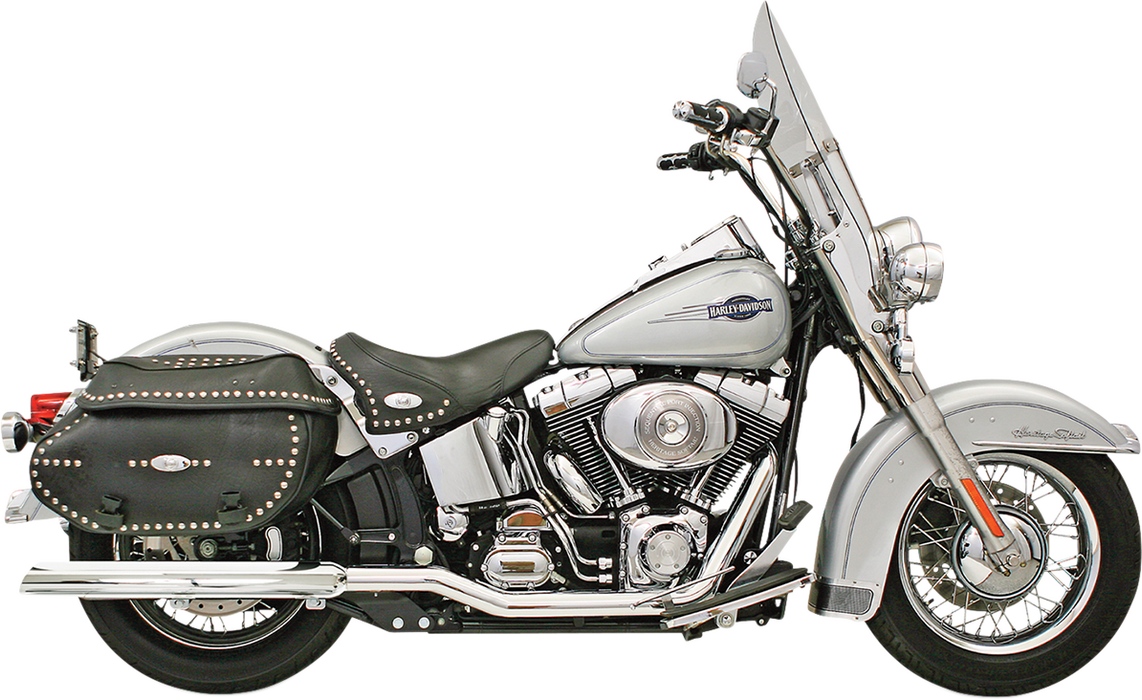 BASSANI XHAUST Tru Dual Exhaust - 07-17 Softail SFT-212