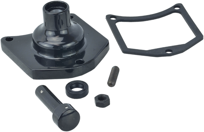 DRAG SPECIALTIES Solenoid End Cover - Starter Button - Gloss Black 79-4007