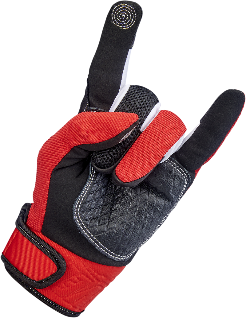 BILTWELL Baja Gloves - Red - Large 1508-0801-304