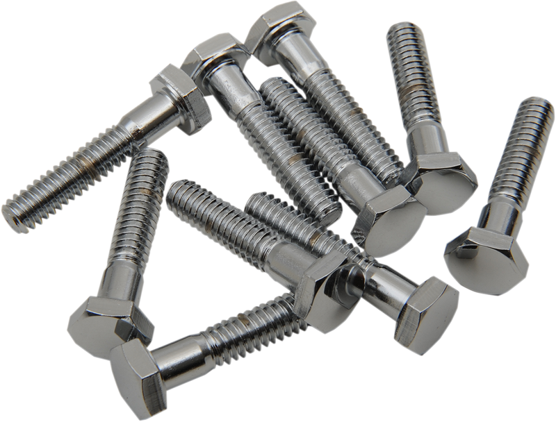 DRAG SPECIALTIES Bolts - Hex-Head - Chrome - 1/4"-20 x 1" MPB116