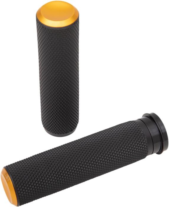 ARLEN NESS Grips - Knurled - TBW - Gold 07-347
