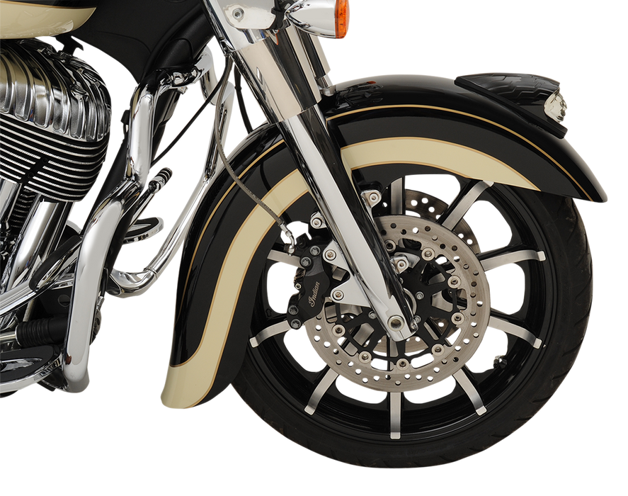 KLOCK WERKS Front Fender - Steel - Indian/Chief - 16"-19" KWF-04-0400