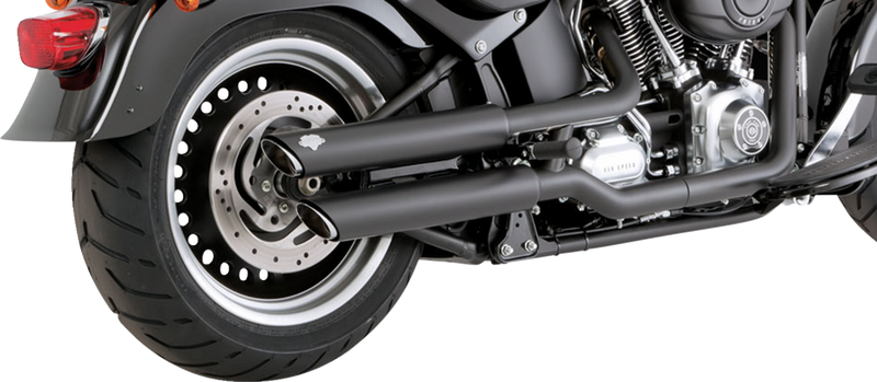 VANCE & HINES 3" Twin Slash Slip-On Mufflers - Black 46343