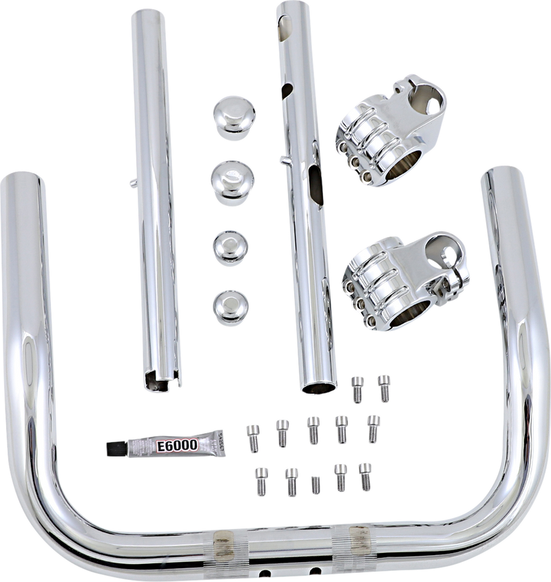 KLOCK WERKS Handlebar - Klip Hanger - 10" - Chrome KWH-01-0331