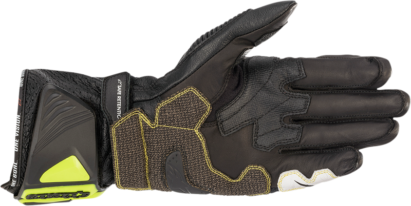 ALPINESTARS GP Tech v2 Gloves - Black/Fluo Yellow/White/Fluo Red - Medium 3556622-1503-M