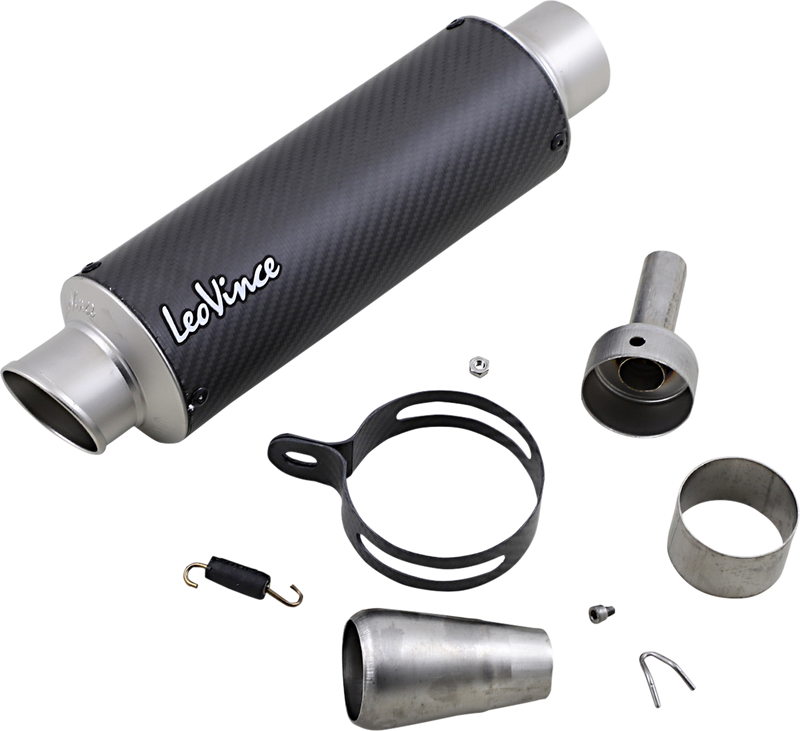 LEOVINCE GP Corsa Matte Muffler - Universal 9736M 1811-3963