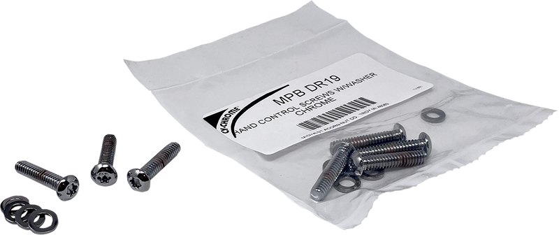 DRAG SPECIALTIES Hand Control Screws - Chrome MPBDR19