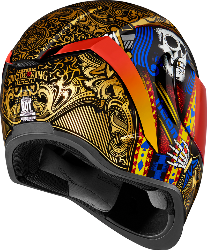 ICON Airform™ Motorcycle Helmet - Suicide King - Gold - XS 0101-14727