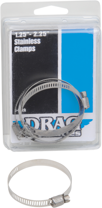 DRAG SPECIALTIES Clamps - Stainless Steel - 1.25"-2.25" 114-6228