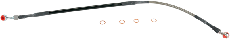 MOOSE RACING Brake Line - Rear - Stainless Steel - Yamaha Y01-2021