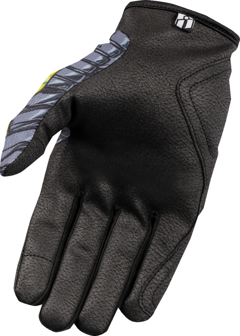 ICON Hooligan Outbreak™ Motorcycle Gloves - Green - Large 3301-4655