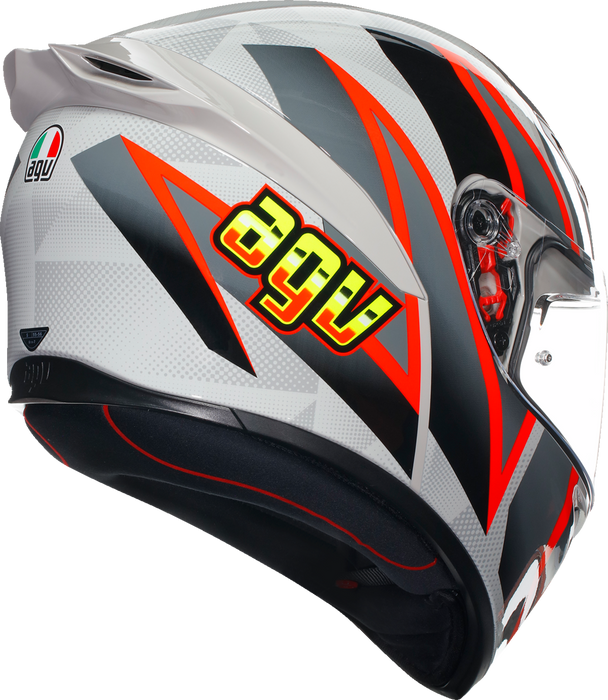 AGV K1 S Motorcycle Helmet - Blipper - Gray/Red - Small 2118394003030S