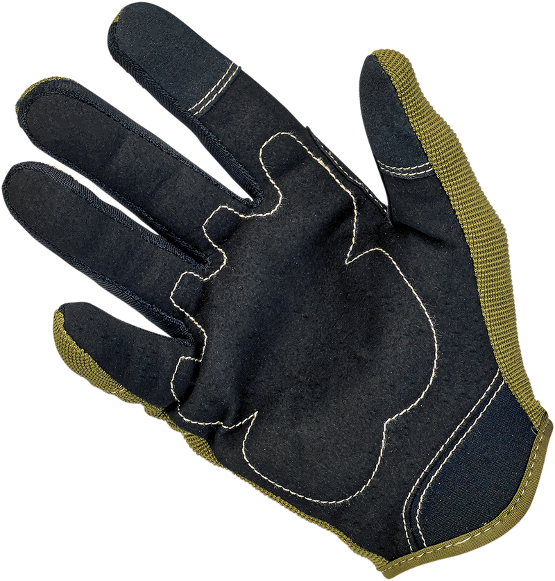 BILTWELL Moto Gloves - Olive/Black - XL 1501-0309-005