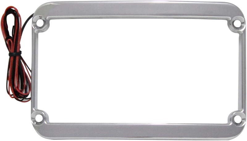 KLOCK WERKS Lighted License Plate Frame - Chrome KWS-01-0088-C