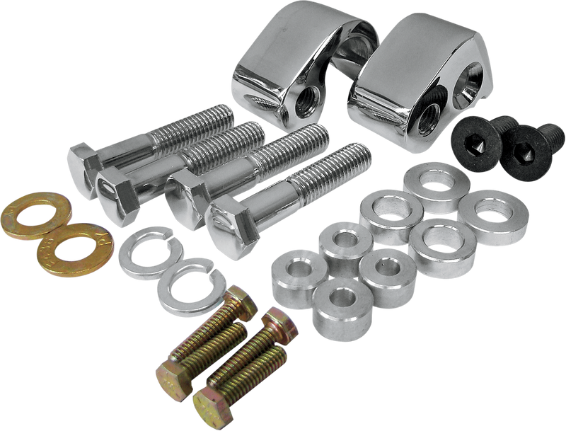 LA CHOPPERS Rear Lowering Kit - Chrome - Lowers 1" - '02-'16 FL LA-7590-00