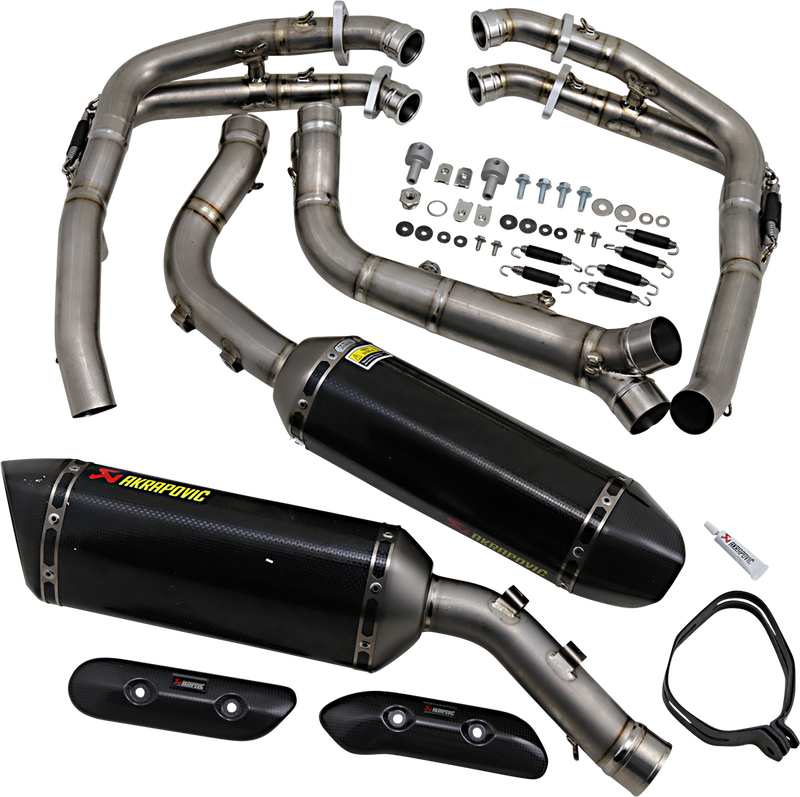 AKRAPOVIC Evolution Exhaust - Carbon Fiber - YZF-R1 S-Y10RFT10-ZC/2 1810-1792