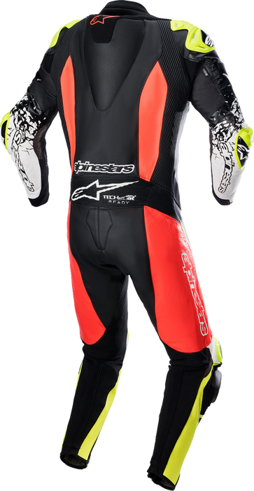 ALPINESTARS GP Tech Suit v4 - Black/Red Fluorescent/Yellow Fluorescent - US 48 / EU 58 3156822-1355-58