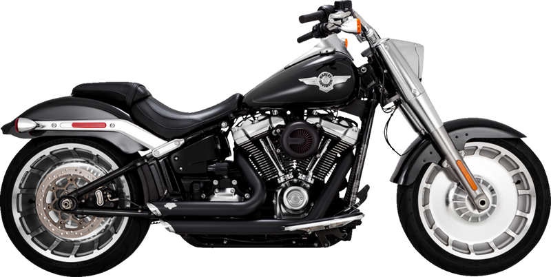 VANCE & HINES Shortshots Staggered Exhaust System - Matte Black 47335