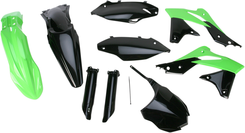 ACERBIS Full Replacement Body Kit - OEM '13 Black/Green 2314183914