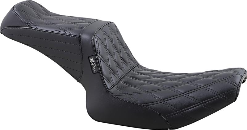 LE PERA Tailwhip Seat - Double Diamond - Black - FXR '82-'00 L-588DD