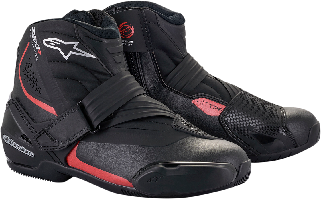 ALPINESTARS SMX-1 R v2 Boots - Black/Red - US 5 / EU 38 2224521-13-38