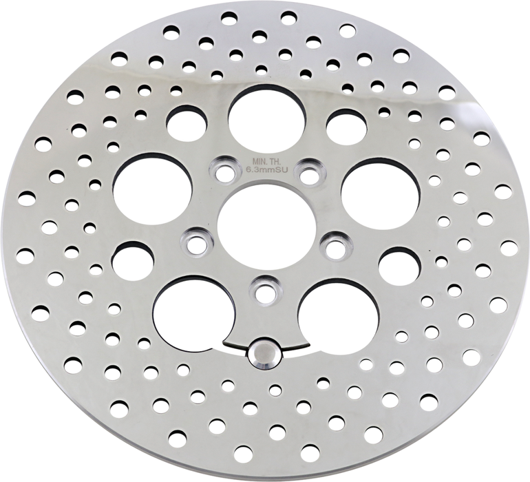 DRAG SPECIALTIES Drilled Brake Rotor - Rear - 11.8" - Touring B06-0189ASP