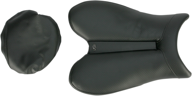 SADDLEMEN Gel Channel Track Carbon Fiber Sport Seat - Black - R6 0810-Y117