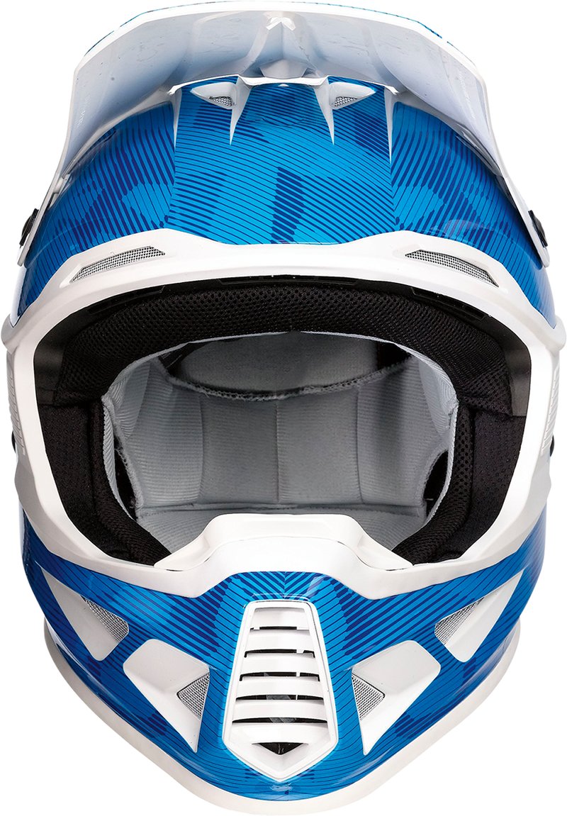 MOOSE RACING F.I. Helmet - Agroid Camo - MIPS® - Blue/White - Medium 0110-7768