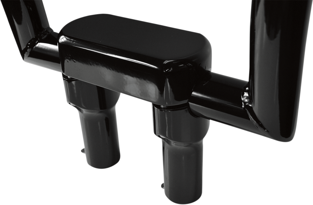 DRAG SPECIALTIES Risers - 4" - Big Buffalo - Top - Black 0602-0605