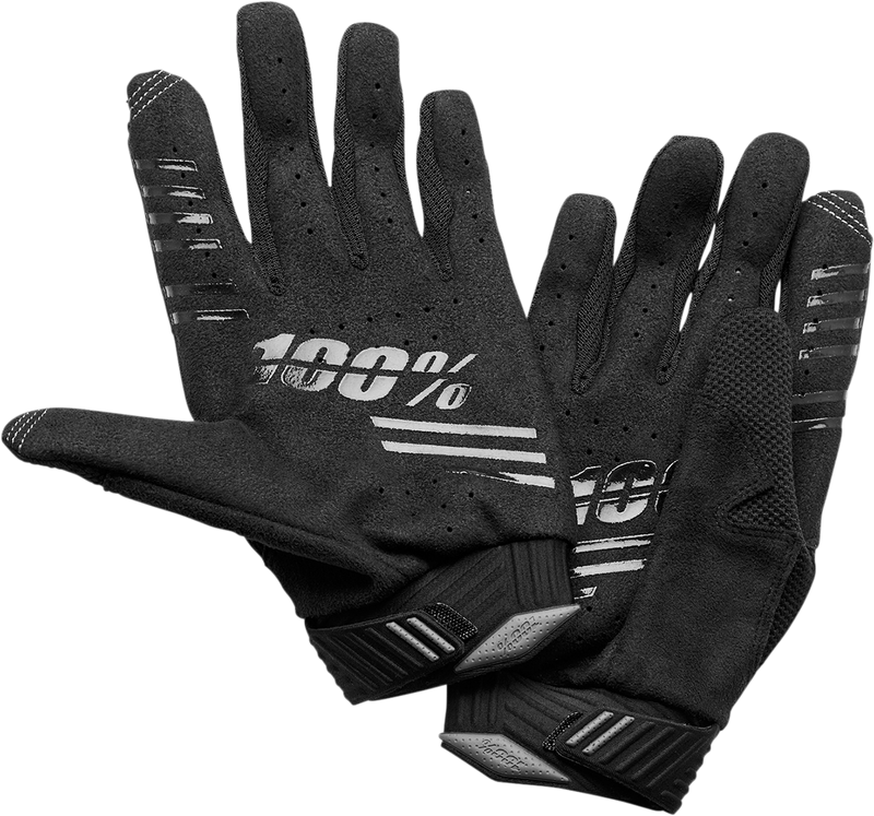 100% R-Core Gloves - Black - Medium 10027-00001