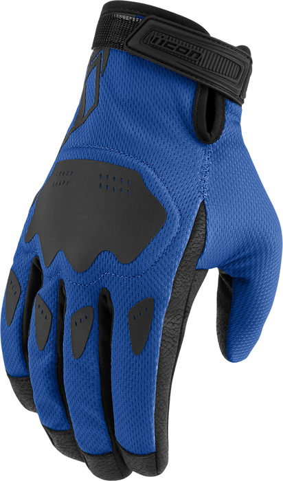 ICON Hooligan™ CE Motorcycle Gloves - Blue - Medium 3301-4361