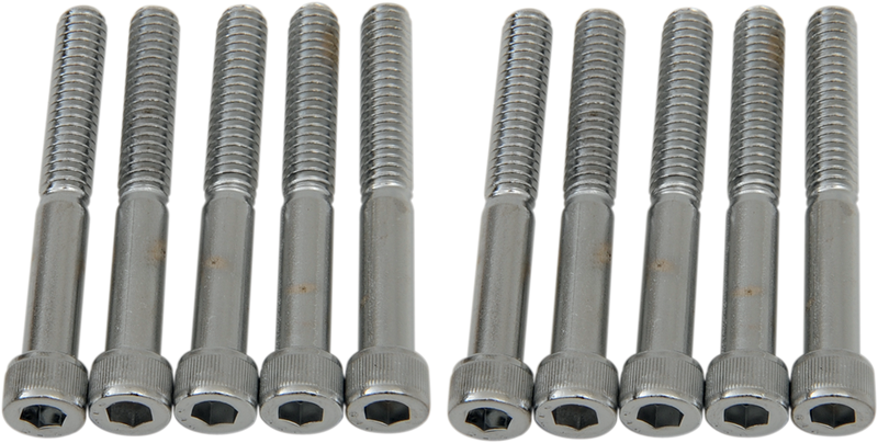DRAG SPECIALTIES Bolts - Socket-Head - Knurled - 1/4-20 x 2" MPB185