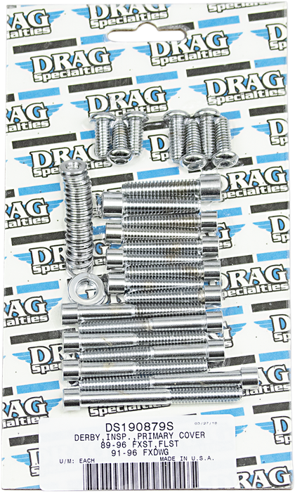 DRAG SPECIALTIES Smooth Primary Bolt Set - Softail MK266S