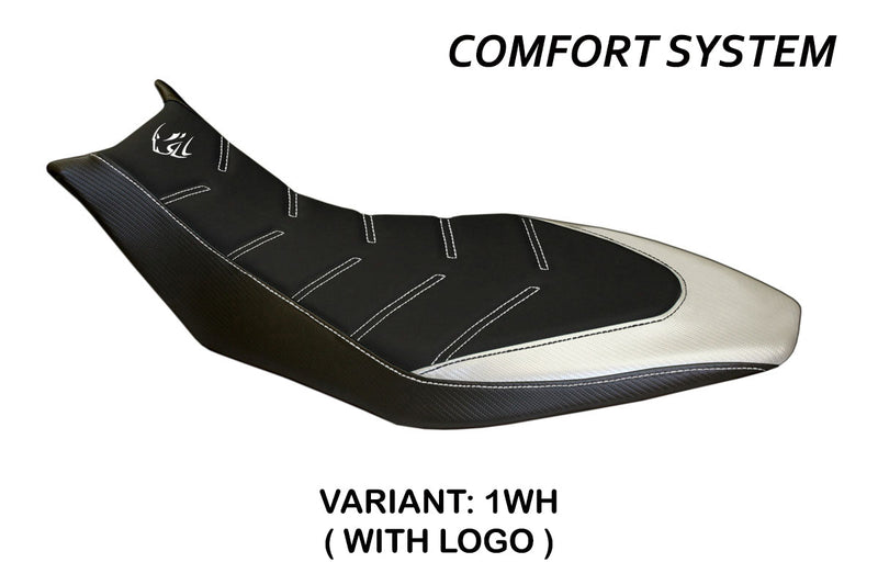 Aprilia Dorsoduro 750 900 1200 2010-2020 Seat Cover Tappezzeria Italia Comfort in White