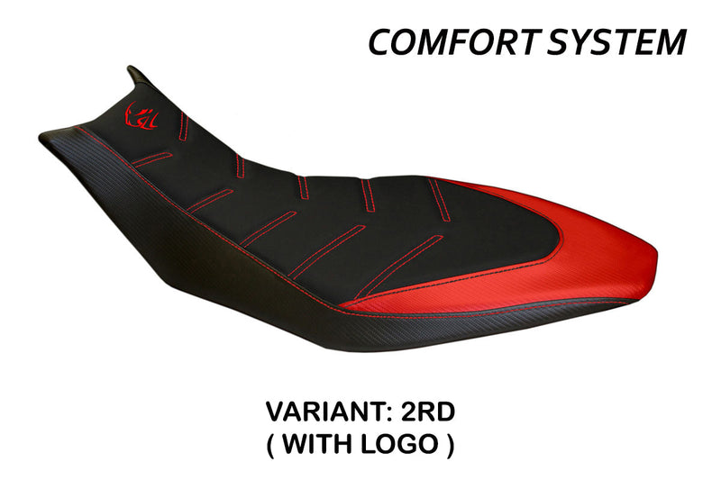 Aprilia Dorsoduro 750 900 1200 2010-2020 Seat Cover Tappezzeria Italia Comfort in Red