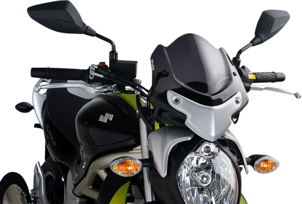 PUIG HI-TECH PARTS New Generation Windscreen - Dark Smoke - SFV650 4951F