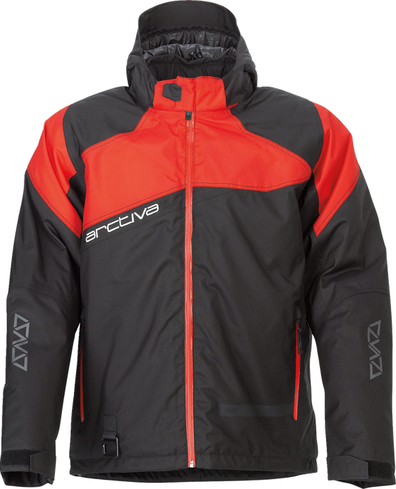 ARCTIVA Pivot 5 Hooded Jacket - Black/Red - XL 3120-2065