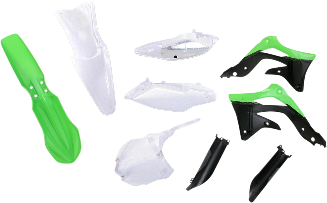 ACERBIS Full Replacement Body Kit - OEM '13 White/Black/Green 2314203914