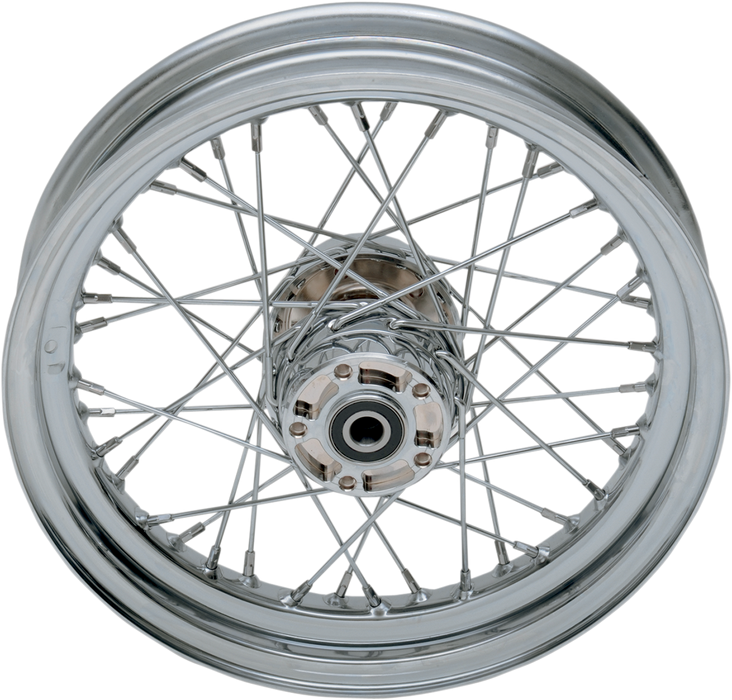 DRAG SPECIALTIES Rear Wheel - Single Disc/No ABS - Chrome - 16"x3.00" 64437