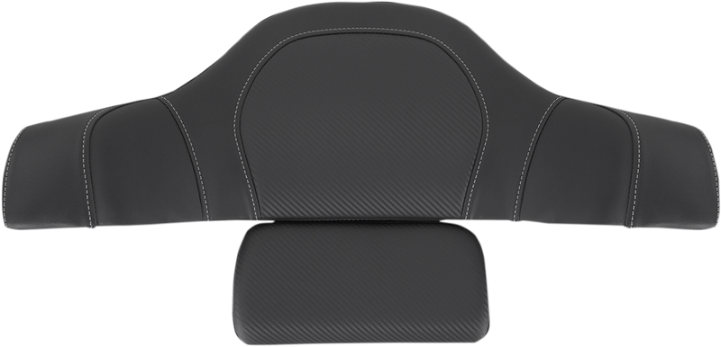 SADDLEMEN Tour-Pak Backrest Pad Cover - Carbon Fiber - Black - Indian I14-07-TPACK-CF